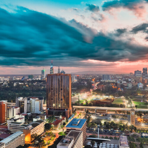Nairobi City overlooking Upperhill