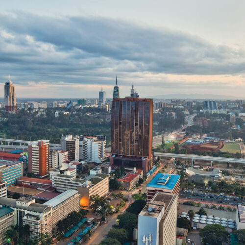 Nairobi City overlooking Upperhill