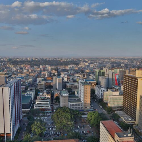Downtown Nairobi from KICC Rooftop